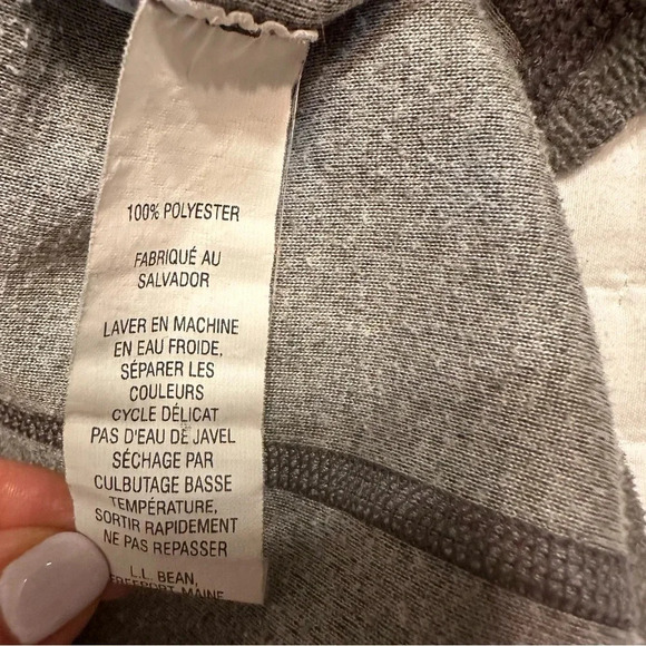 L.L Bean Men's  Fleece, Quarter-Zip Size L(i9 - Picture 6 of 6